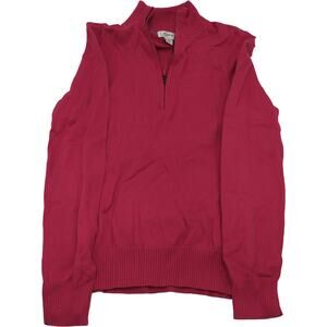 Foxcroft S Pink 1/4 Zip Sweater